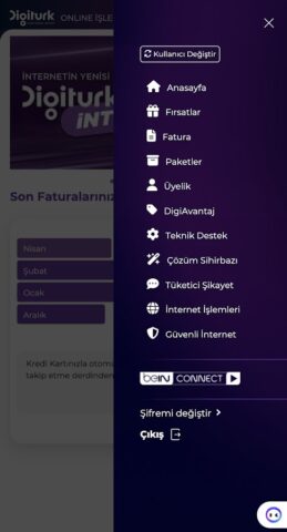 Digiturk Online İşlemler для Android — скриншот 3