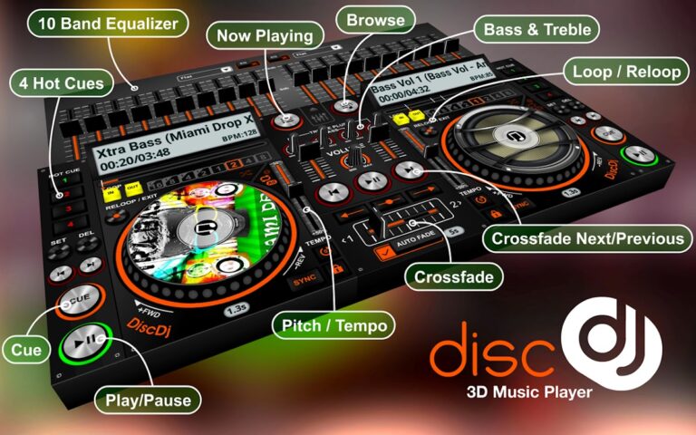 DiscDj 3D Music Player — 3D Dj для Android — скриншот 5