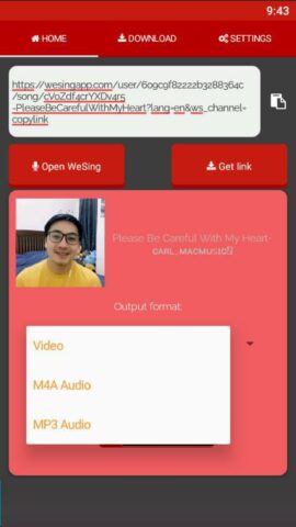 Downloader for Wesing Karaoke для Android — скриншот 1