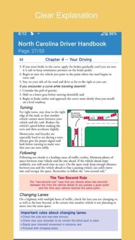 Driver Handbook North Carolina для Android — скриншот 1