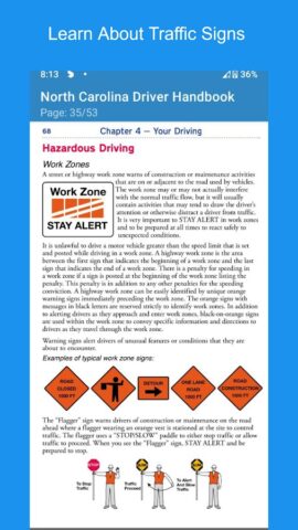 Driver Handbook North Carolina для Android — скриншот 2