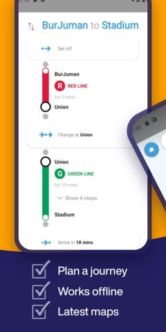 Dubai Metro для Android — скриншот 3
