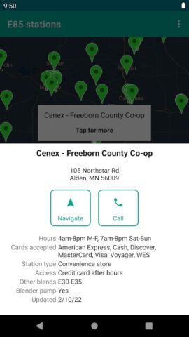 E85 Stations USA для Android — скриншот 4