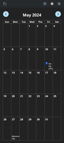EZ Calendar Maker для Android — скриншот 3