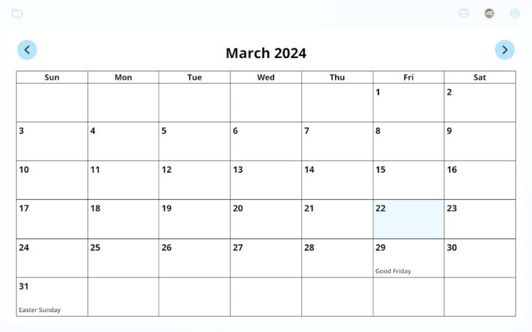 EZ Calendar Maker для Android — скриншот 5