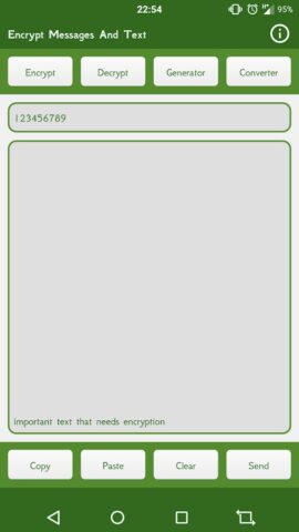 Encrypt Messages And Text для Android — скриншот 1