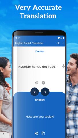English Danish Translator для Android — скриншот 4