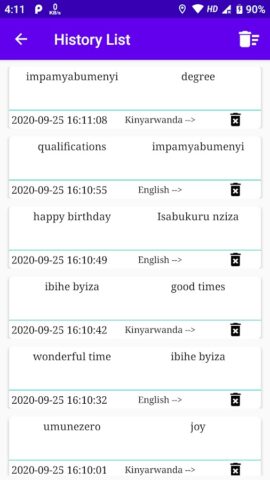 English Kinyarwanda Translator для Android — скриншот 5