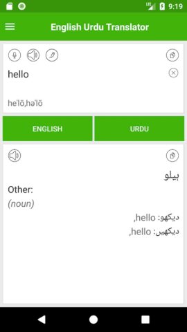 English Urdu Translator для Android — скриншот 4