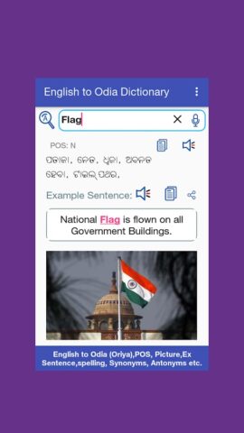 English to Odia Dictionary для Android — скриншот 3