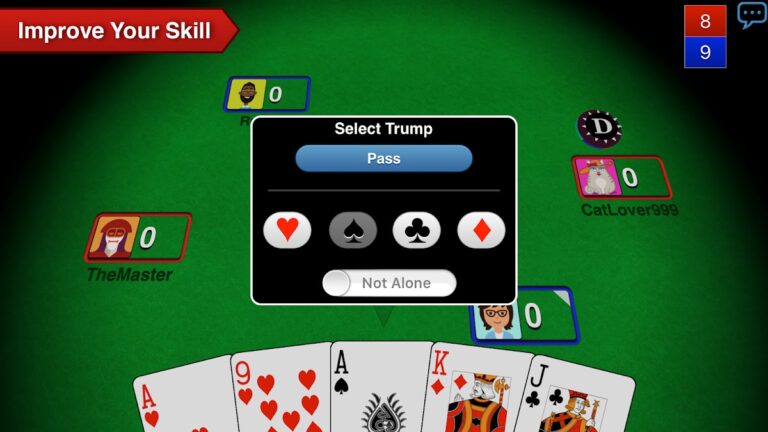 Euchre 3D Card Game Online для Android — скриншот 3