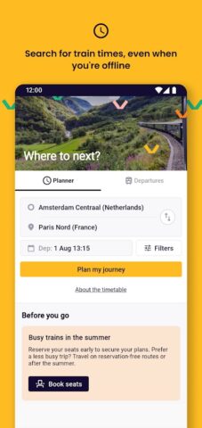 Eurail/Interrail Rail Planner для Android — скриншот 2