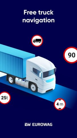 Eurowag Navigation — Truck GPS для Android — скриншот 1
