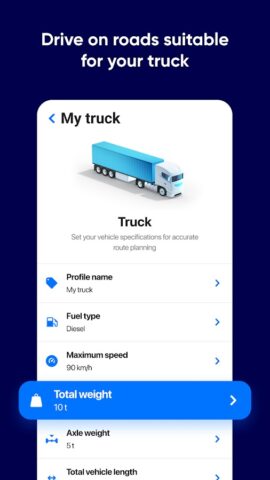 Eurowag Navigation — Truck GPS для Android — скриншот 2