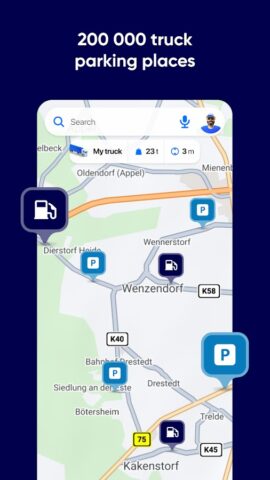 Eurowag Navigation — Truck GPS для Android — скриншот 4