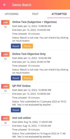 Examin8 — Test Generator App для Android — скриншот 4
