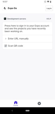 Expo Go для Android — скриншот 1