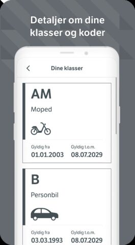 Førerkort для Android — скриншот 4