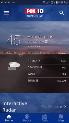 FOX 10 Phoenix: Weather для Android — скриншот 1