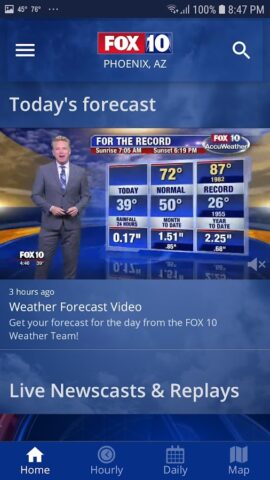 FOX 10 Phoenix: Weather для Android — скриншот 2