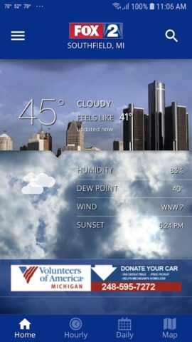 FOX 2 Detroit: Weather & Radar для Android — скриншот 1