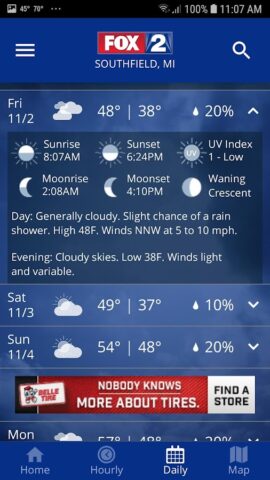 FOX 2 Detroit: Weather & Radar для Android — скриншот 5