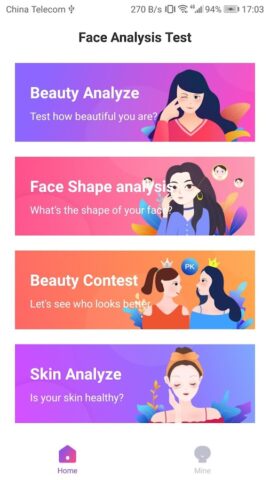 Face Analysis Test — Beauty&Sk для Android — скриншот 1