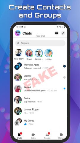 Fake Chat Story Message Prank для Android — скриншот 1