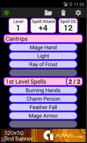 Fifth Edition Character Sheet для Android — скриншот 4