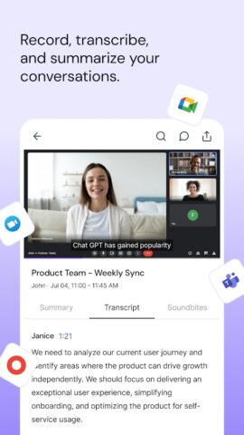 Fireflies: AI notetaker — скриншот 1