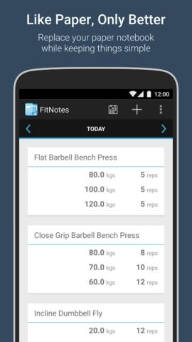 FitNotes — Gym Workout Log — скриншот 1