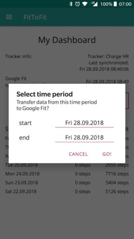 FitToFit для Android — скриншот 4