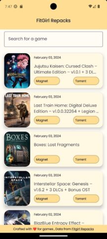 Fitgirl Repacks для Android — скриншот 1