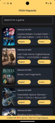 Fitgirl Repacks для Android — скриншот 2