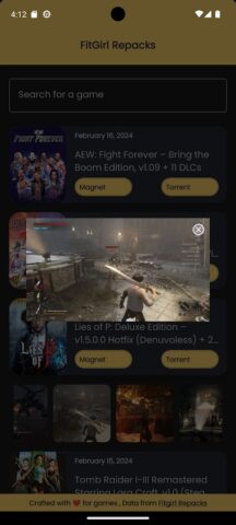 Fitgirl Repacks для Android — скриншот 5