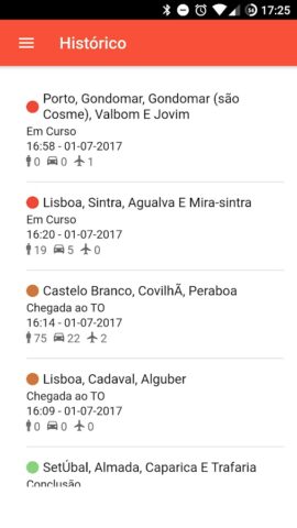 Fogos.pt для Android — скриншот 3