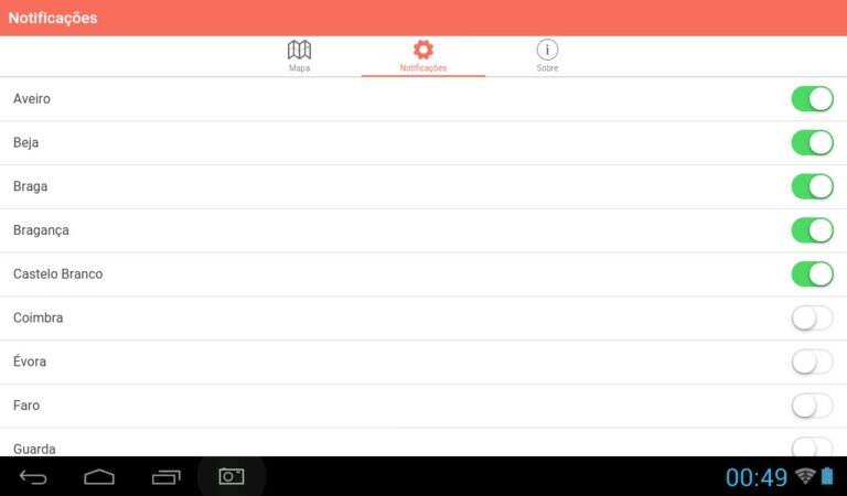 Fogos.pt для Android — скриншот 5