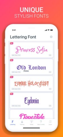 Fonts X for iPhones: Keyboard для iOS — скриншот 1