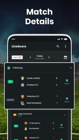 Live score : Матч напоминания для Android — скриншот 3
