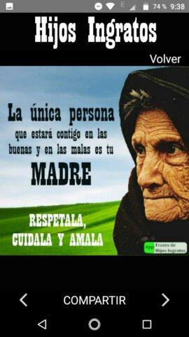Frases de Hijos Ingratos для Android — скриншот 1