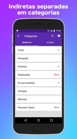 Frases de Indiretas для Android — скриншот 1