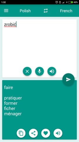 French-Polish Translator для Android — скриншот 3