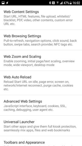 Fully Kiosk Browser & Lockdown для Android — скриншот 2