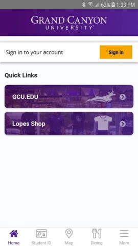 GCU Student для Android — скриншот 1