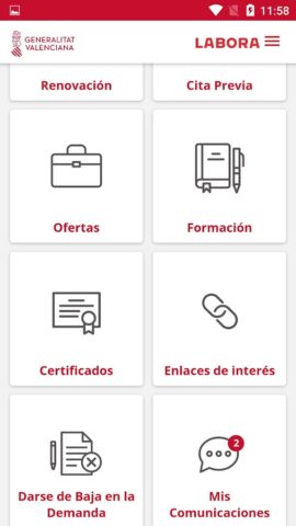 GVA PuntLABORA для Android — скриншот 2