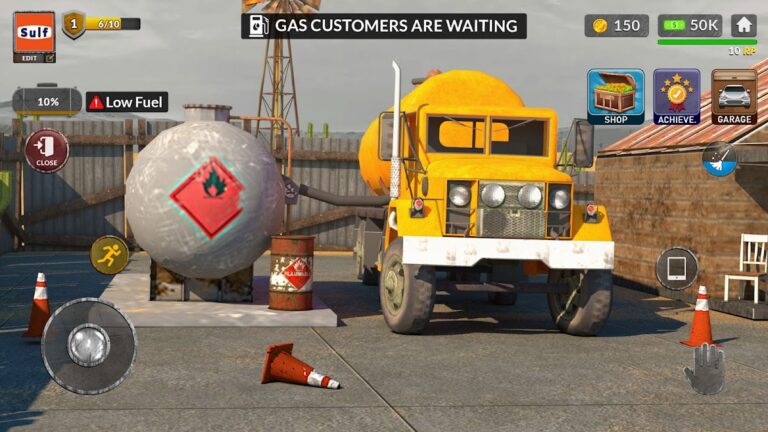 Gas Filling Junkyard Simulator для Android — скриншот 2