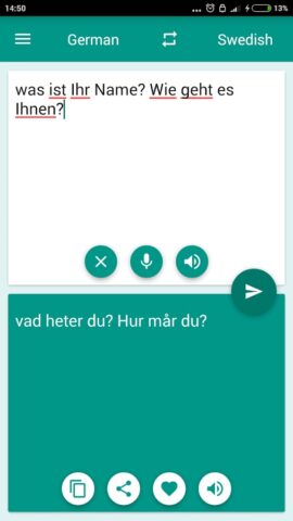 German-Swedish Translator для Android — скриншот 2