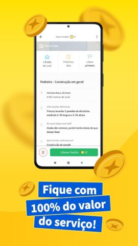 GetNinjas para Profissional для Android — скриншот 2