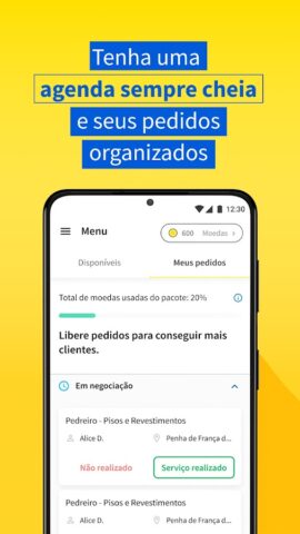 GetNinjas para Profissional для Android — скриншот 4