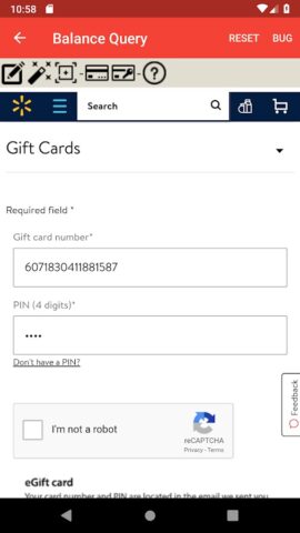 Gift Card Balance для Android — скриншот 4